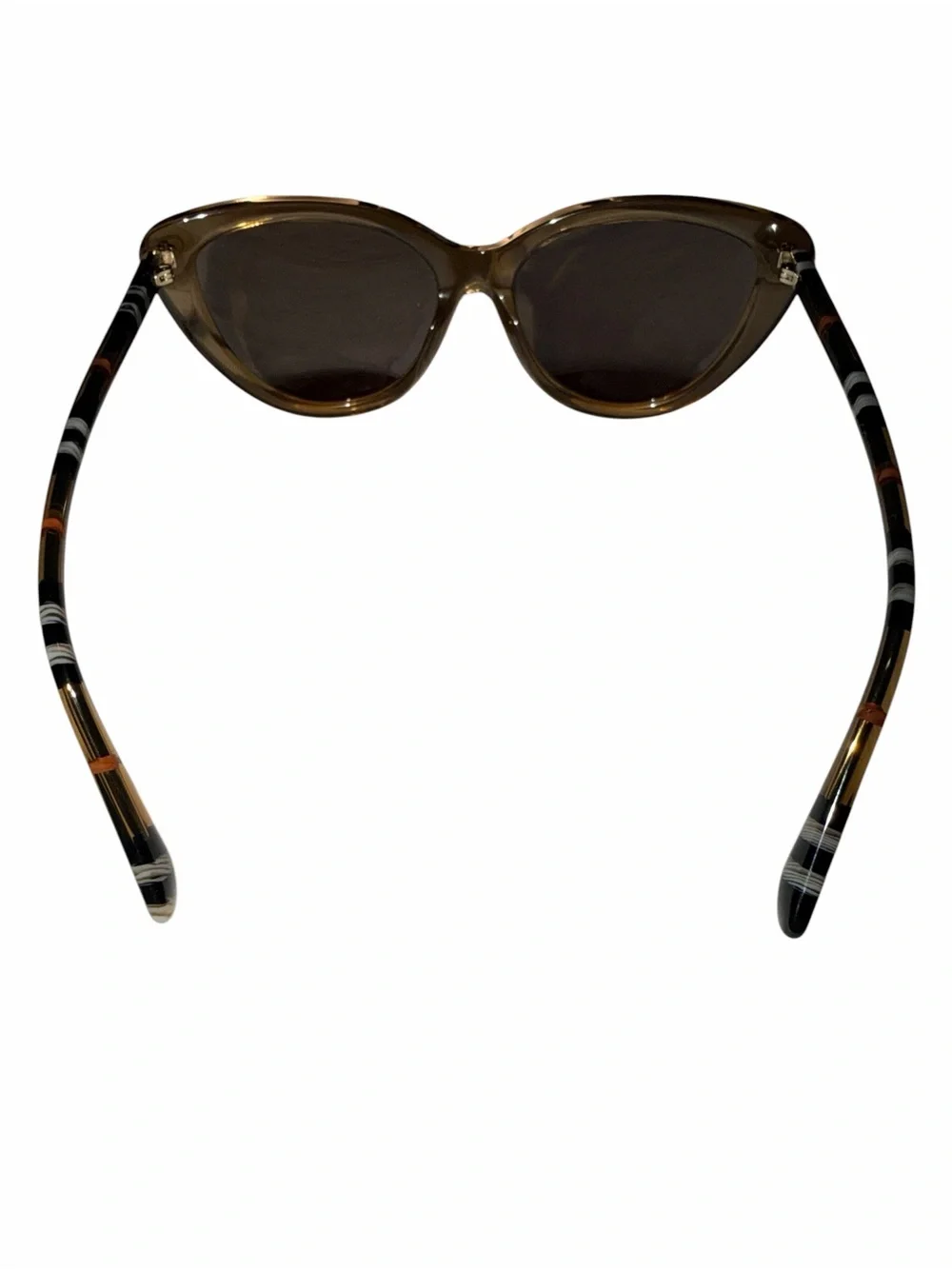 Burberry BE4407 Brown Cat Eye Check Sunglasses 54mm NWOT